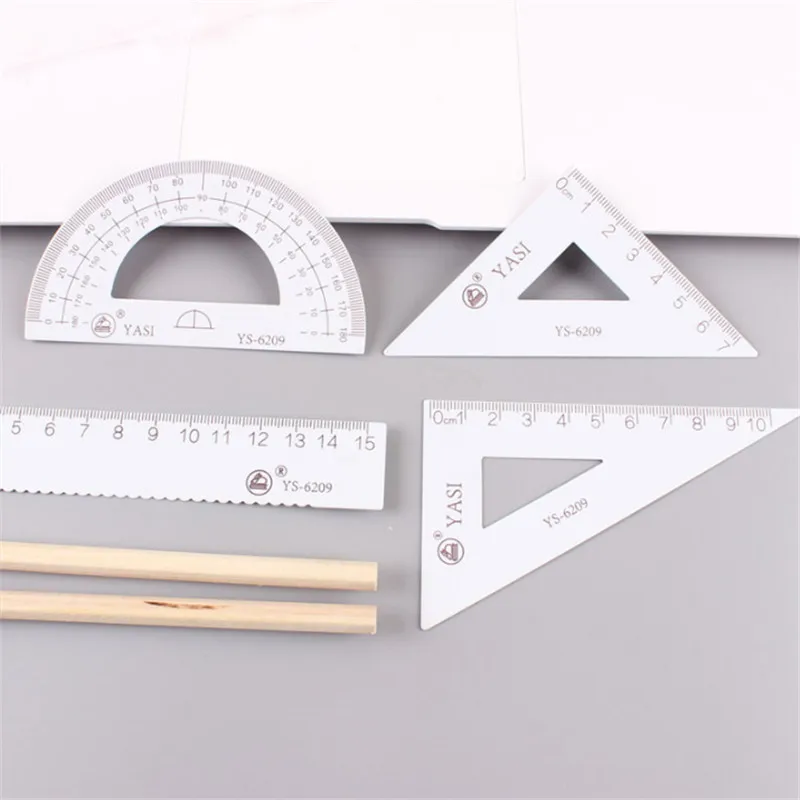 Инструменты для рисования линейка 4 шт./упак. набор школьных принадлежностей