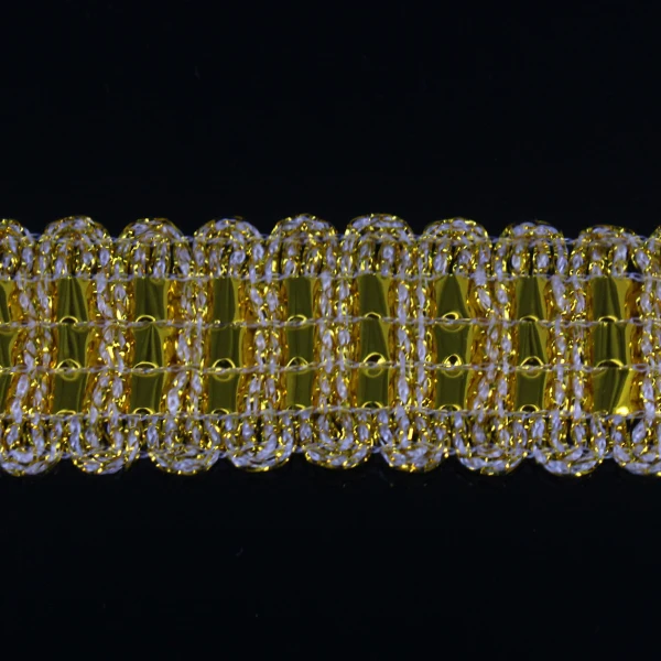 Плетеная кружевная ткань 26 мм металлическая лента для пришивания отделка