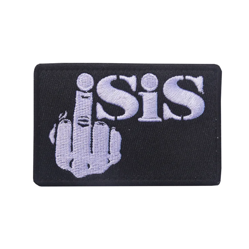 2017 средний палец ИГИЛ военная Боевая нарукавная повязка наплечная нагрудная