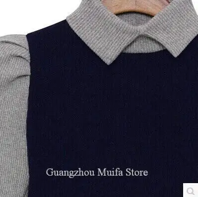 2015Women's clothg cultivate one's morality show thbase new fund autumn wters is a-le Long sleeve knit dress | Женская одежда
