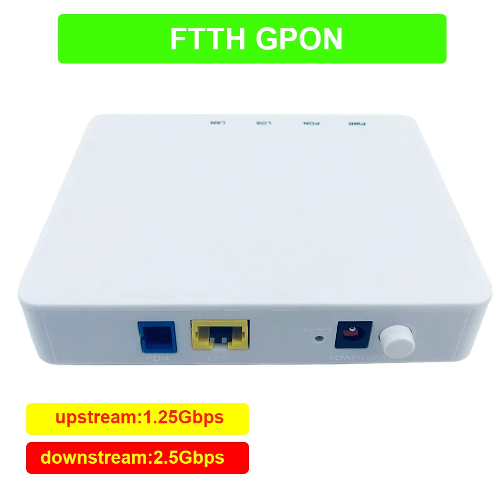 FTTH GPON ONU FTTO 1GE 1 порт ONT одиночный LAN OLT 25G Gpon стандартное волокно для дома Совместимо