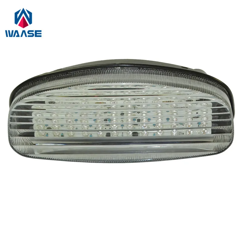 Waase для SUZUKI GS500 2001-2002/GS500F 2004-2009 хромированный задний светильник поворотники тормоза Встроенный светодиодный светильник
