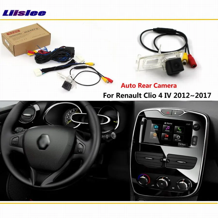 Камера заднего вида HD для Renault Clio 4 IV 2012 2013 2014 2015 2016 2017 оригинальный экран