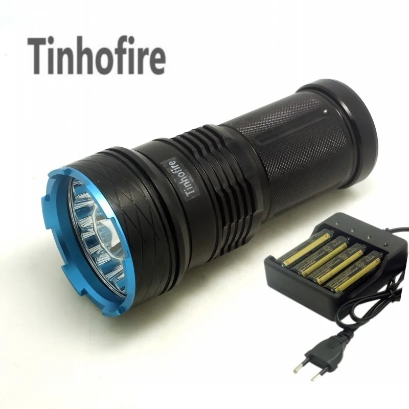Tinhofire 20000 люмен King 12T6 светодиодные лампы 12 х Cree xm-l T6 светодиодный фонарик с Батарея