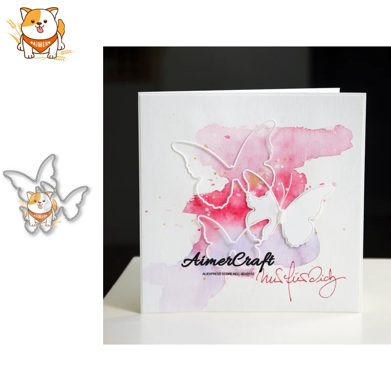 Металлические Вырубные штампы в виде бабочек животных для бумаги сделай сам