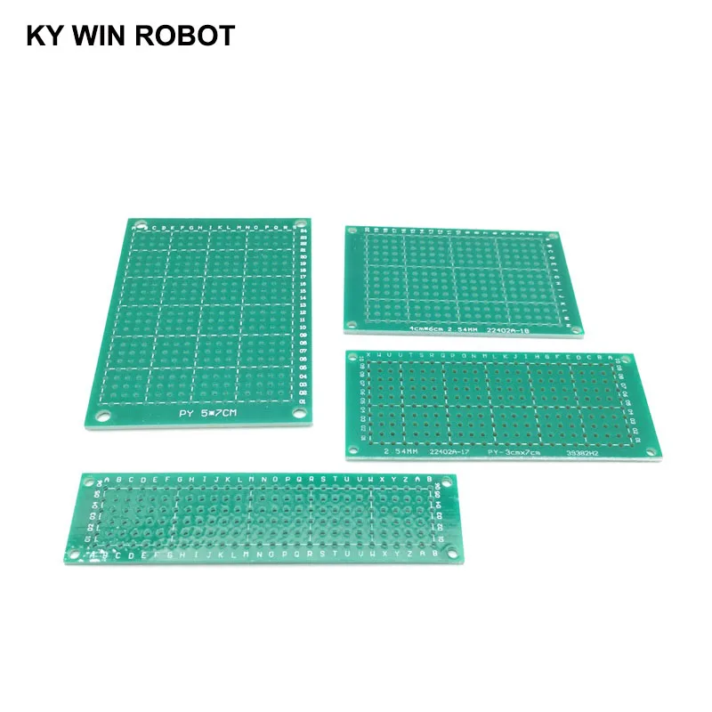 4 шт 2x8 3x7 4x6 5x7 см Односторонний медный Прототип PCB универсальная плата для Arduino |
