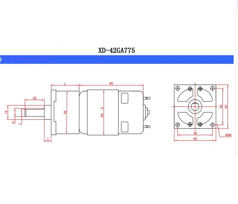 1 шт. 42GA775 DC мотор-редуктор 12 V/24 V высокое Мощность двигатель с высоким крутящим моментом, можно регулировать скорость и направление управления небольшой мотор 25W