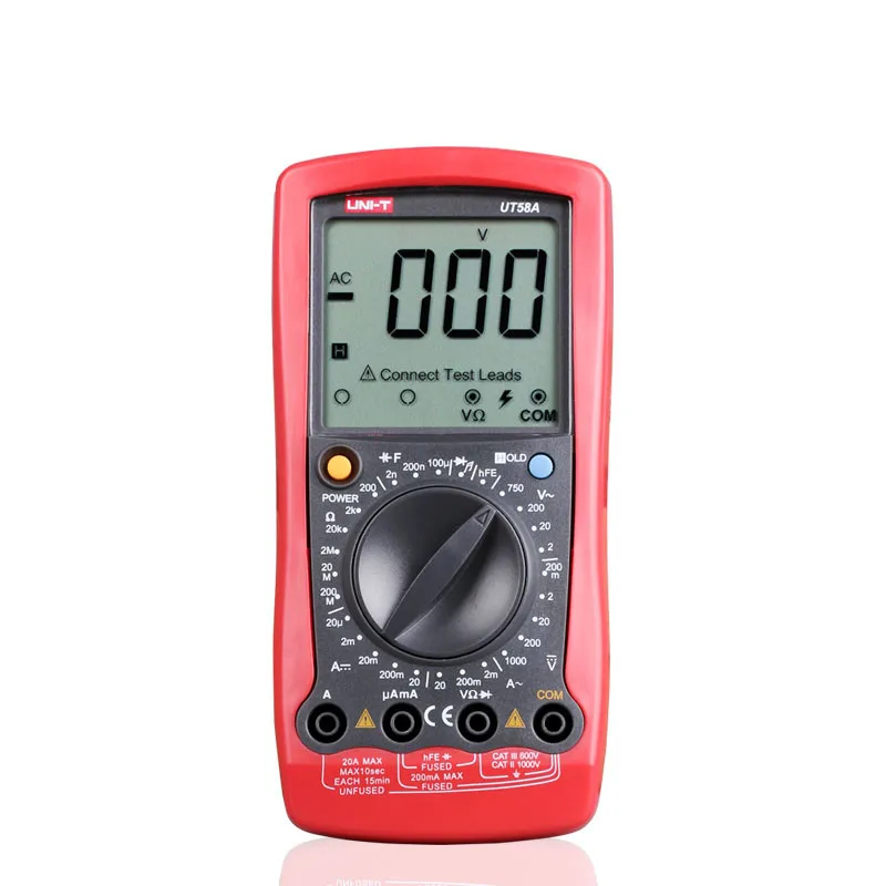 Цифровой мультиметр с ЖК дисплеем|capacitance tester|uni-t ut58alcd digital multimeter |