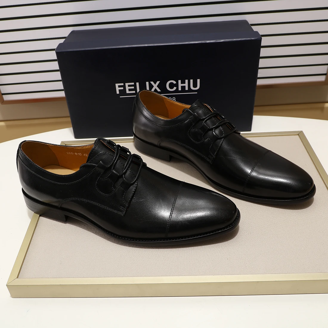 Мужские туфли дерби из натуральной кожи в европейском стиле элегантные деловые