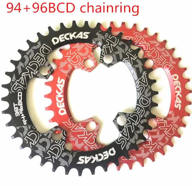 Звездочка велосипедная DECKAS 94 + 96 BCD круглая овальная для горных велосипедов M4000 M4050