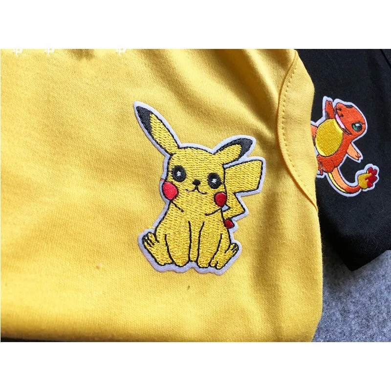 Милые модные детские топы с изображением Pokemon летняя футболка корги Шнауцер жилетка, одежда для домашних животных Одежда для домашних животных кошка собака одежда костюм для мопса GZC20