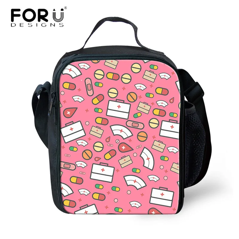 Forudesigns Newst Bolsa Termica Симпатичные Медсестры печати обед мешок для студентов школы lunchbox сумка-холодильник снаружи путешествия Пикник lanchira