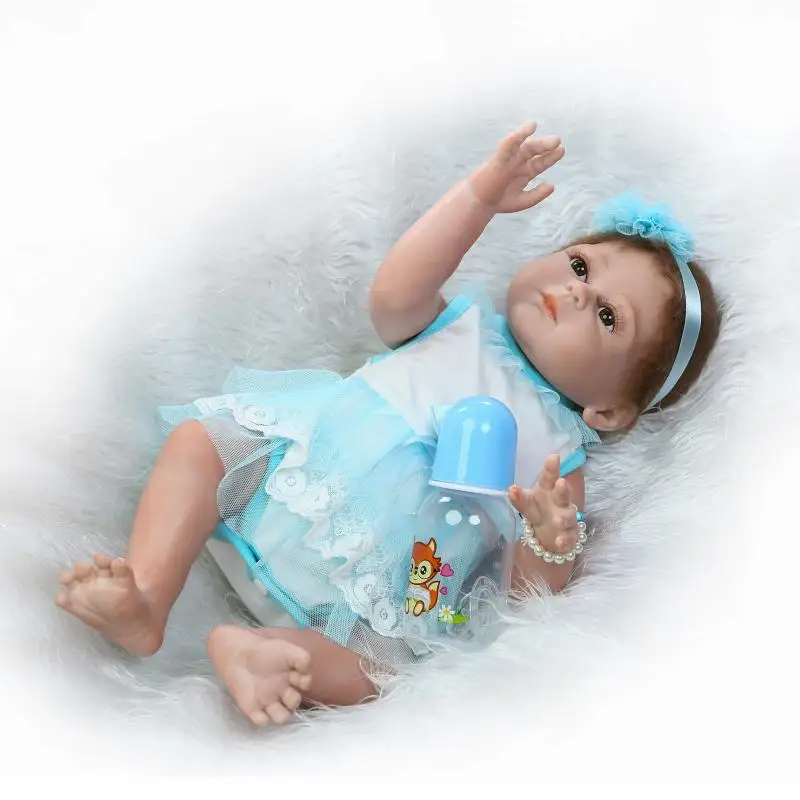 Новинка 50 см полностью силиконовые куклы Bebe Reborn принцессы для маленьких девочек