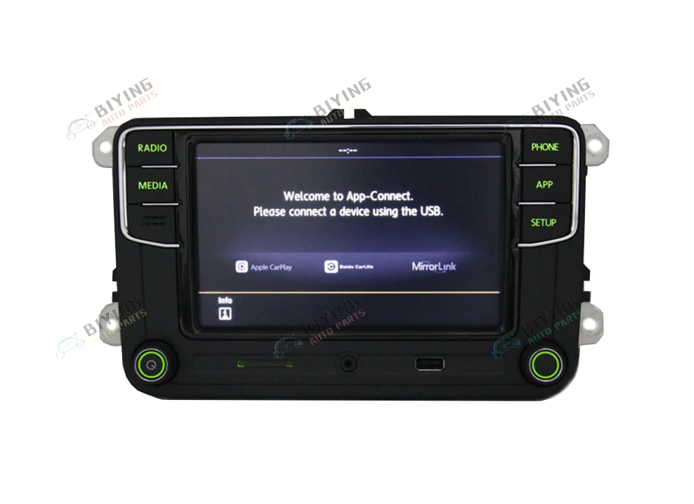 Зеленая подсветка Немецкий Русский Турецкий язык 187B RCD330 Plus CarPlay радио для Skoda Octavia A5 fabia