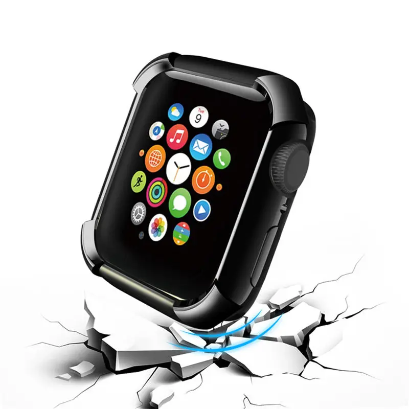 Покрытие для Apple watch чехол 44 мм 40 универсальная защита от падения бампер iWatch серия