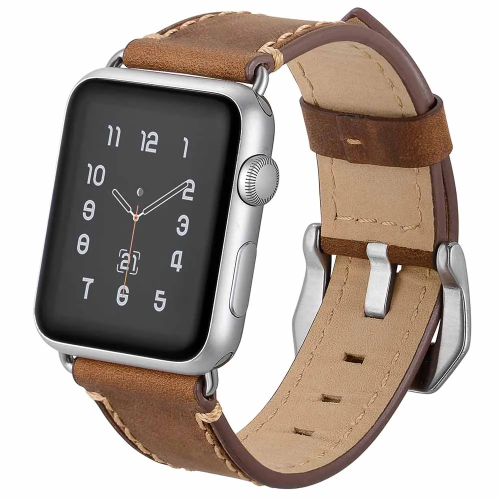 Ремешок для часов ZLIMSN 38 мм и 42 дизайнерский браслет Apple Watch аксессуары