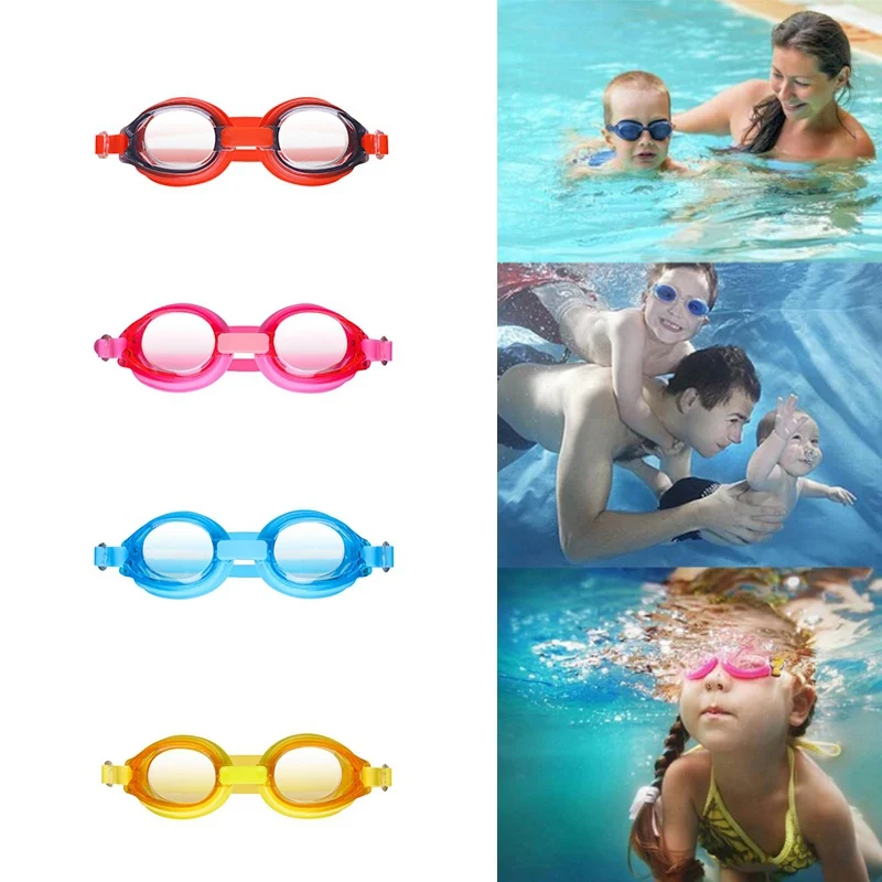 Плавательные очки для детей анти УФ противотуманные Регулируемые спортивная