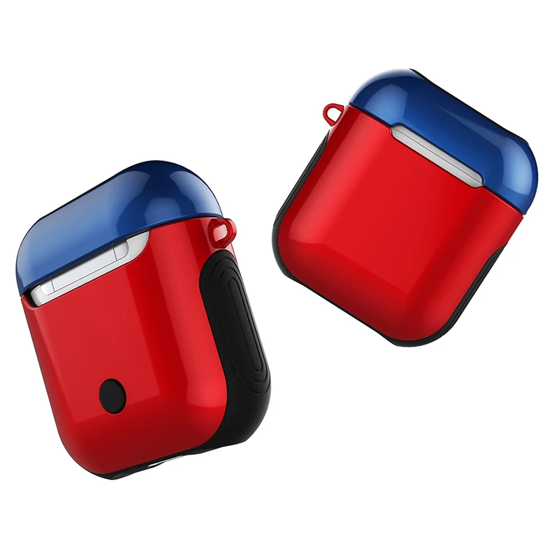 ! ACCEZZ портативный Bluetooth беспроводной Чехол для наушников Apple Airpods PU + PC Drop защитные