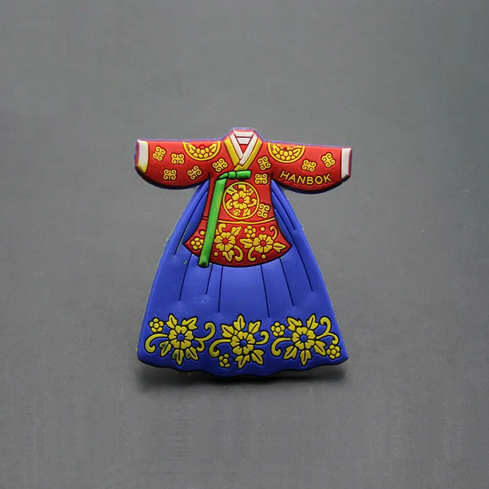Корейский туристический сувенир традиционная одежда Hanbok Симпатичный 3D