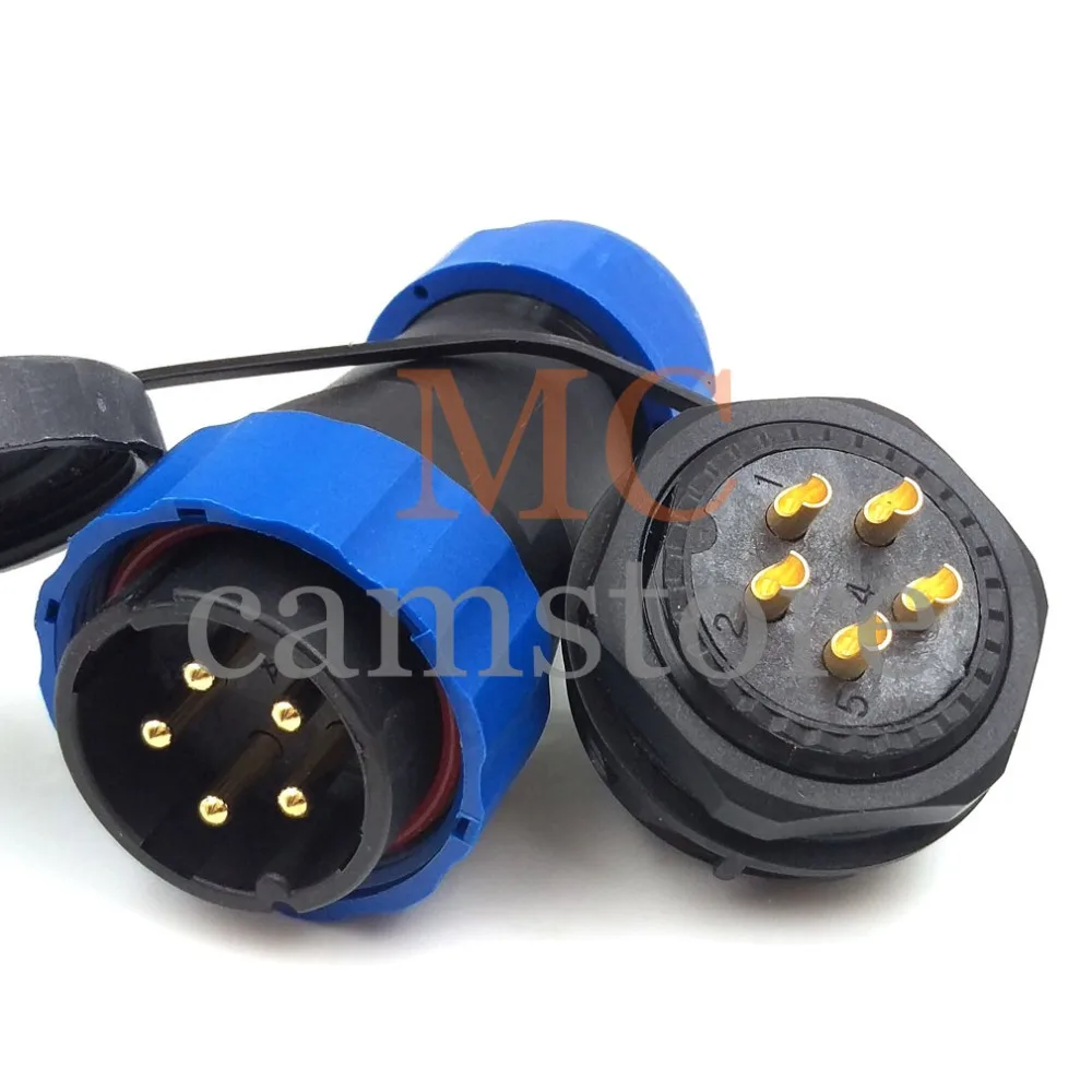 5PIN WATERPROOF CONNECTOR SD28 5WIRE SOLDER PLUG AND SOCKET IP68 AVIATION MALE FEMALE POWER CONNECTORS | Обустройство дома