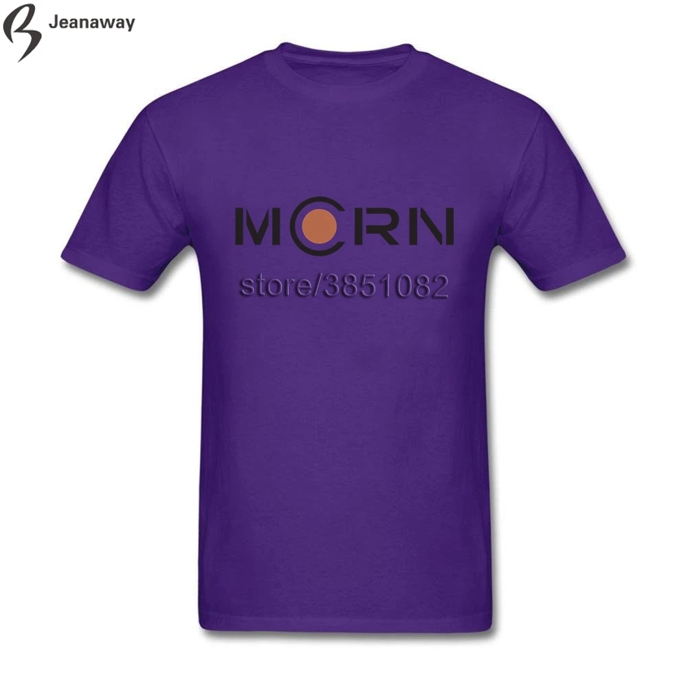 Полный хлопок раздолье mcrn Уникальный Черный Crewneck короткий рукав Для мужчин