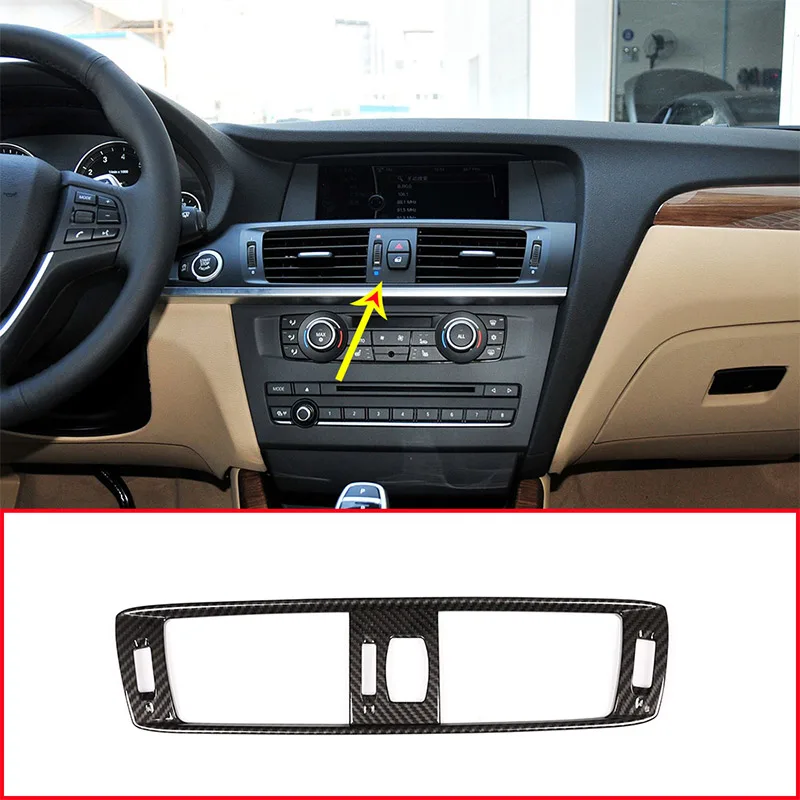 Стильная отделка из углеродного волокна для BMW X3 F25 2011-2017 ABS-пластика