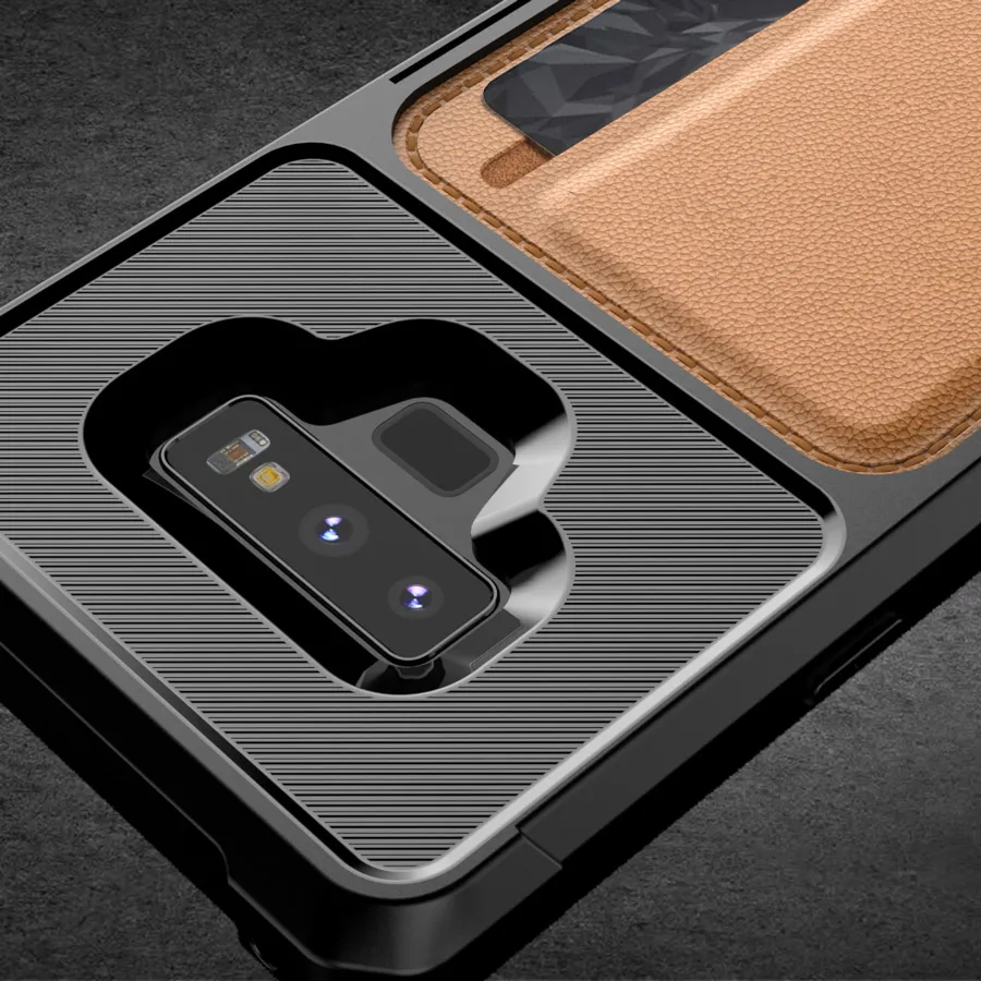 IQD роскошный автомобильный Магнитный чехол для телефона для samsung Galaxy S9 Plus Note 9, защитный комплект, чехол-кошелек с отделением для карт S10