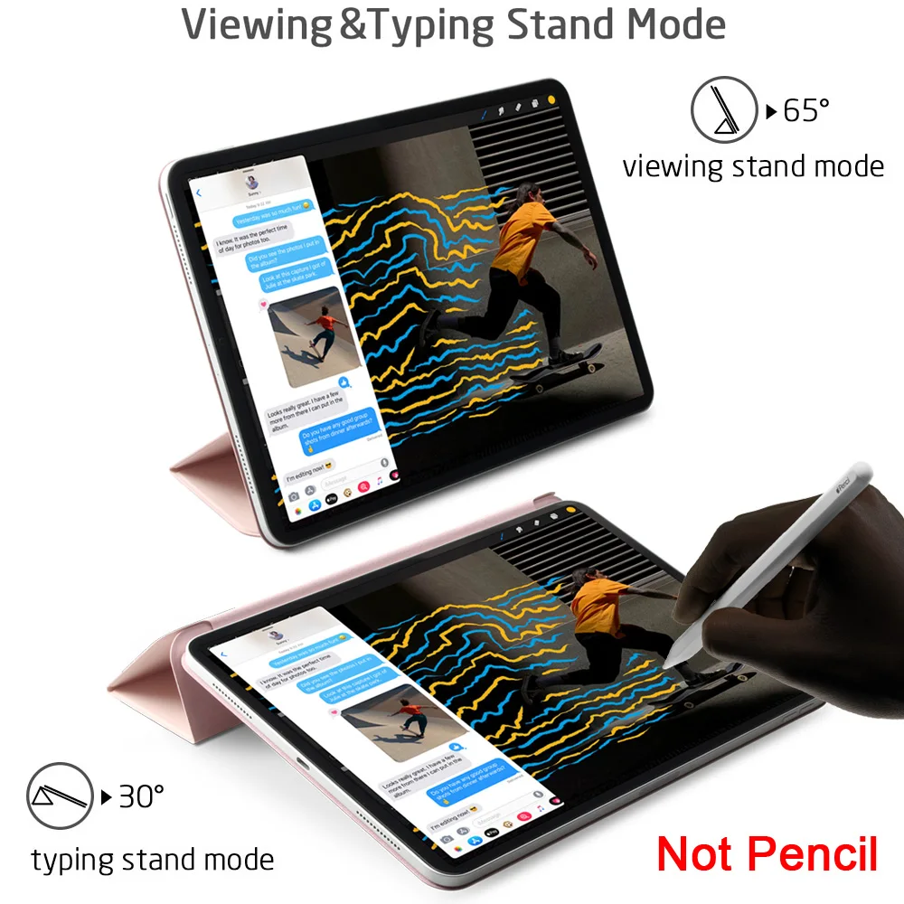 Магнитный умный чехол книжка для iPad Pro 11 дюймов 2018 A1980 тройная подставка Pro11 с