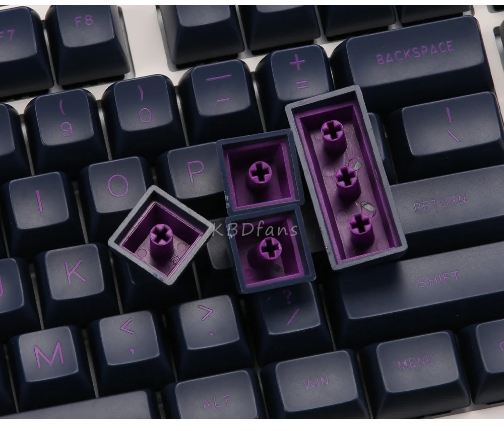 MAXKEY темно-фиолетовый SA keycaps Doulbeshot ABS материал для вишни механическая клавиатура MX