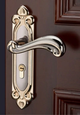 black with key Роскошный слоновой кости белый межкомнатный дверной замок деревянная дверь замок безопасности Европейский бесшумный Bethroom спальня ручка дверной замок Ретро Бронзовый - Цвет: black with key