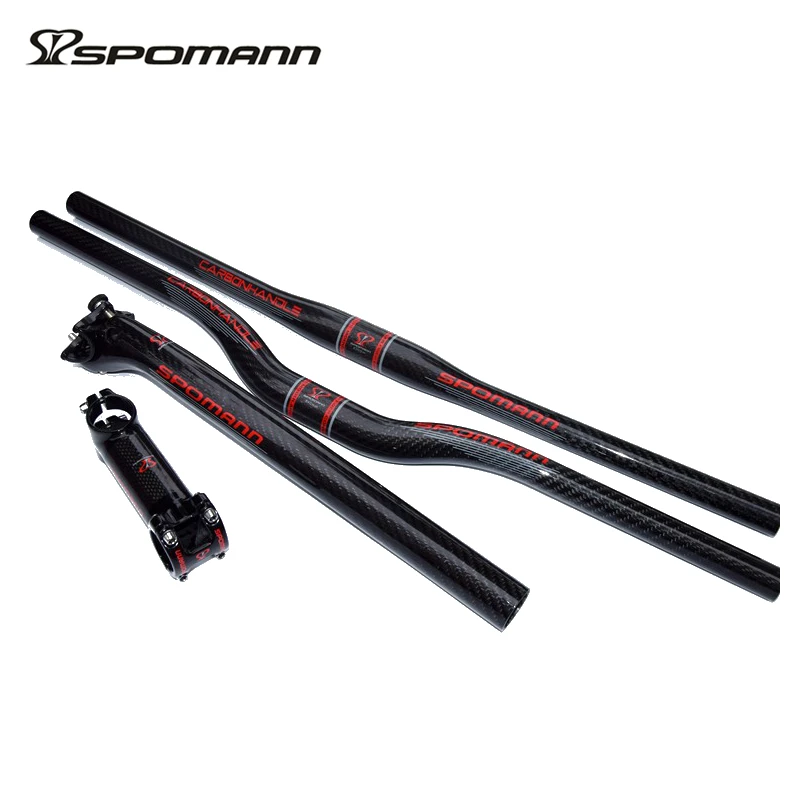2017 SPOMANN Углеродные детали для дорожного велосипеда комплект из углеродного руля