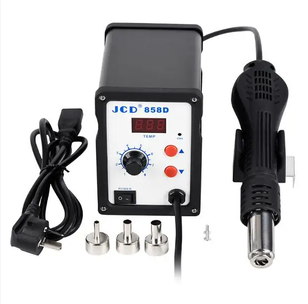 picture color JCD фена 858D паяльная станция 110 В 220 В 700 Вт светодиодный цифровой фена паяльная сварка ремонт паяльник SMD - Цвет: picture color