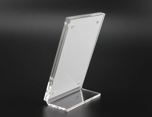 105*70 мм L Сильный магнитный знак Стенд дисплея акриловый вертикальный стол