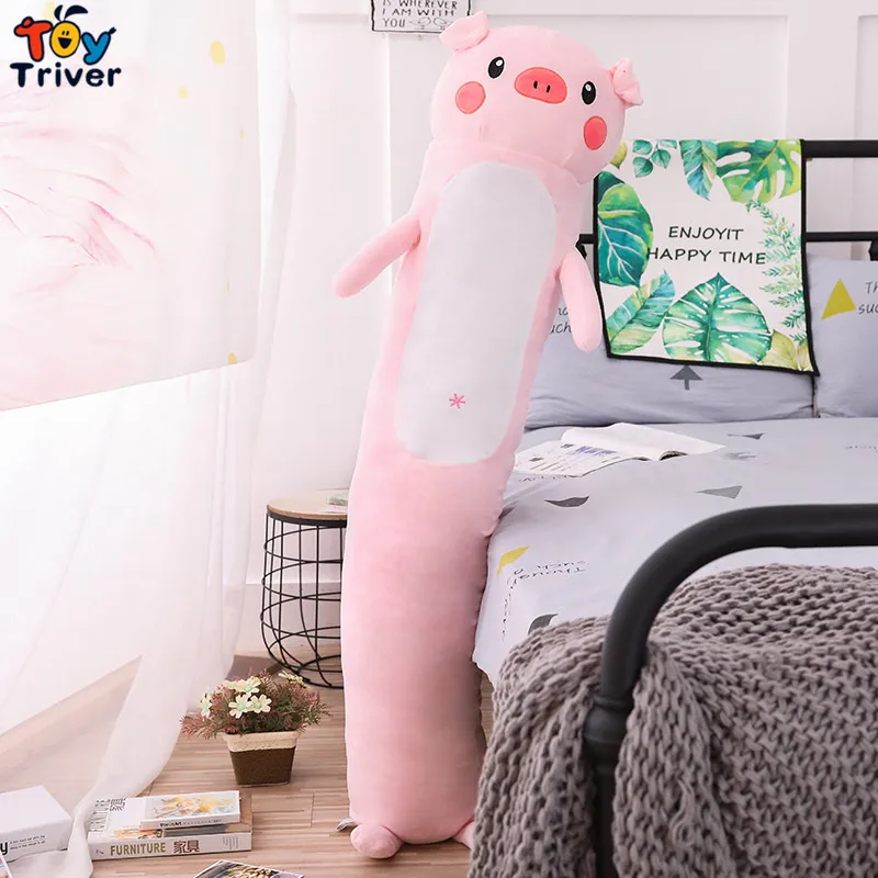 pig 2 Плюшевый Нацумэ книга друга Кот Медведь Свинья Пингвин Тоторо игрушка кукла бойфренд длинная подушка мягкая подушка подарок тривер - Цвет: pig 2