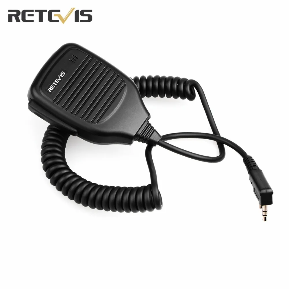5 шт. спикер Retevis Walkie Talkie Mic 2 Pin PTT ручной пульт дистанционного управления для Baofeng 888