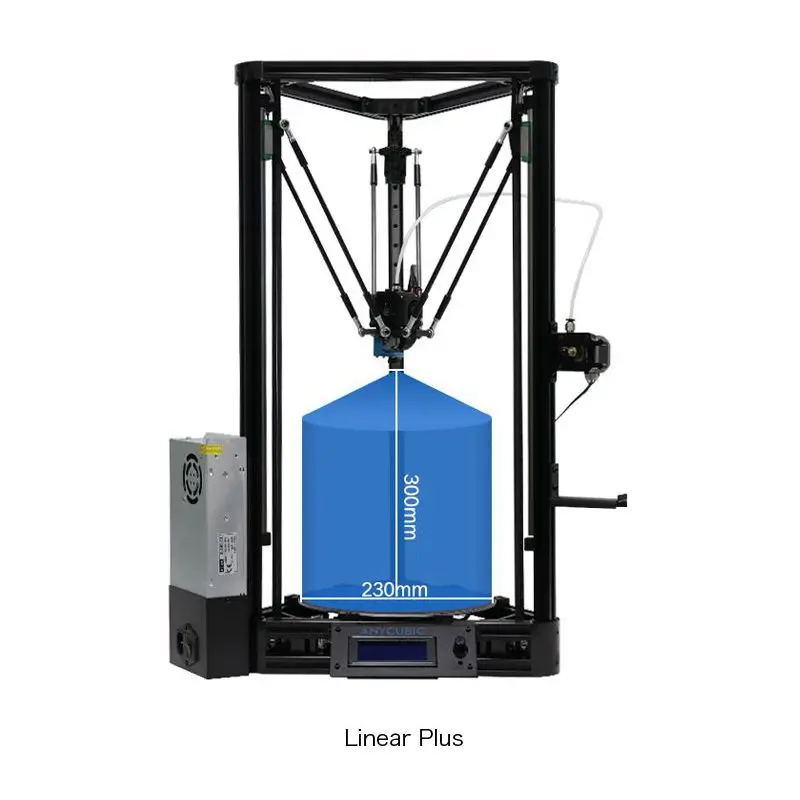 ANYCUBIC Kossel 3d принтер Impresora 3D авто уровень платформенный шкив линейная направляющая