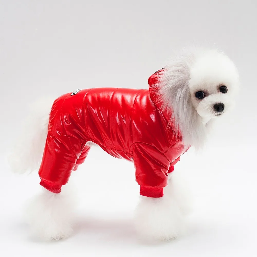 Зимнее пальто для собаки теплое маленькая Большая одежда собак чихуахуа мягкий