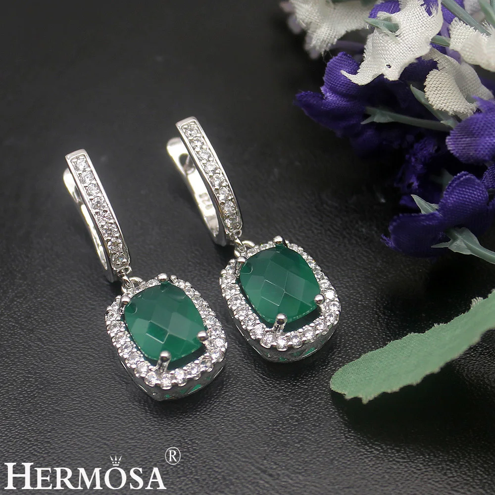 Hermosa Модные женские свадебные комплекты ювелирных изделий Свадебные 925