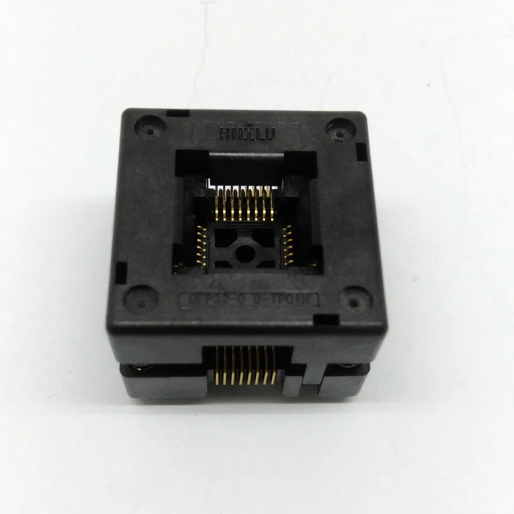 QFP32 TQFP32 LQFP32 запись в гнездо IC51-0324-1498 шаг 0 8 мм Размер 7*7 Открытый верх