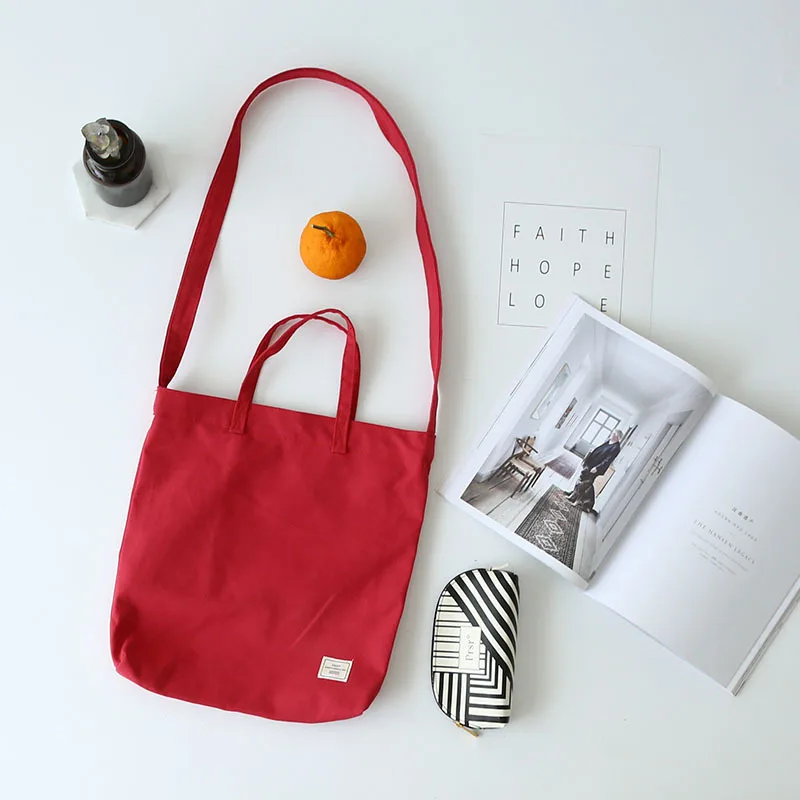 Хлопчатобумажная холщовая сумка-мессенджер YILE с 3 ремешками Экологичная