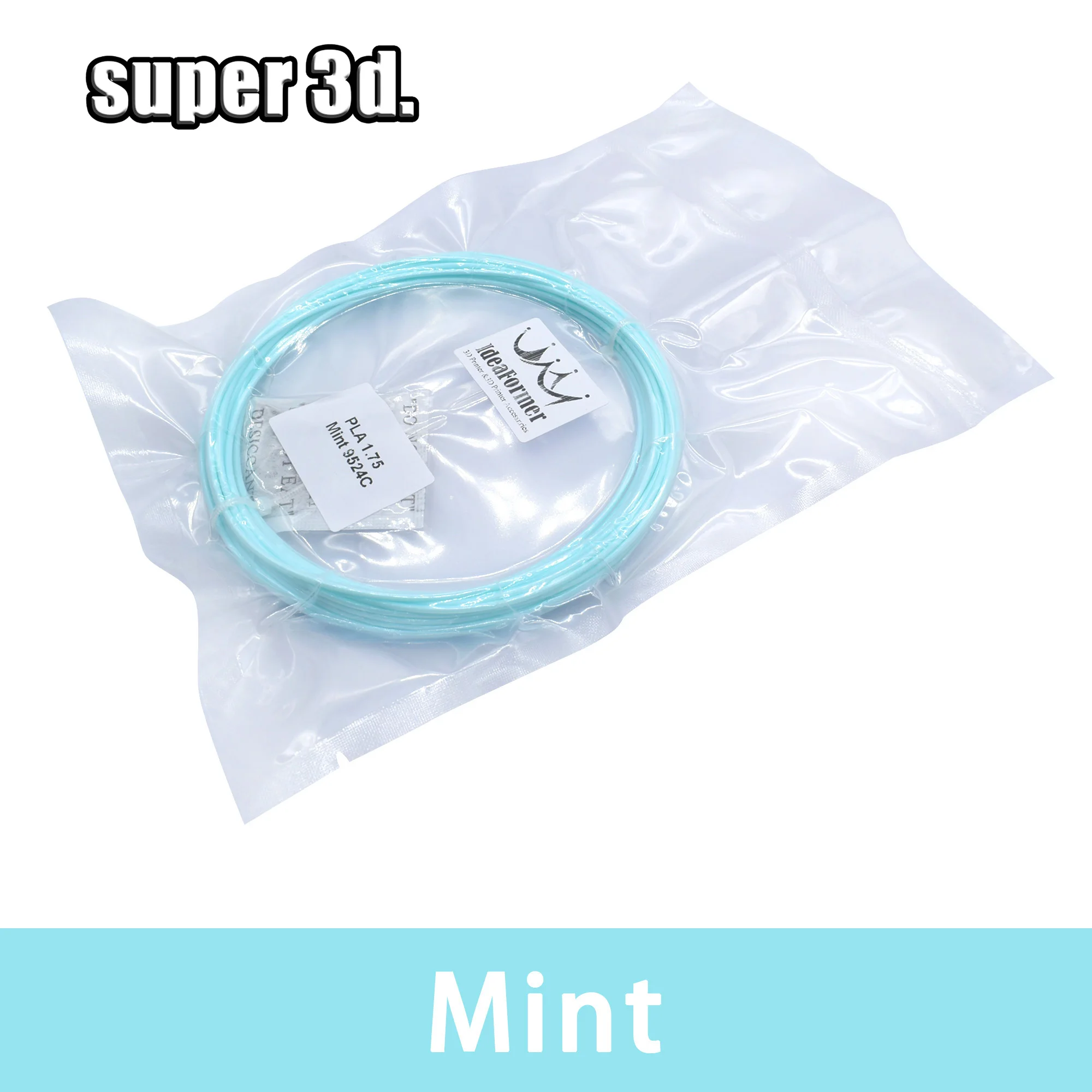 Mint PLA нити 10 метров 1,75 мм для 3D печати ручки и 3D принтер части 3D принтера - Цвет: Mint