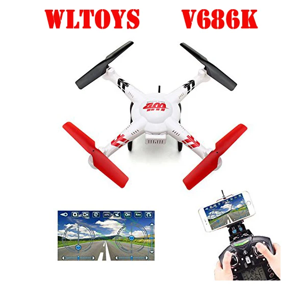 WLtoys V686K V686 4CH 360 Flips 2 4 GHz RC Quadcopter Drone w HD камера FPV приложение Безголовый режим RTF|quadcopter