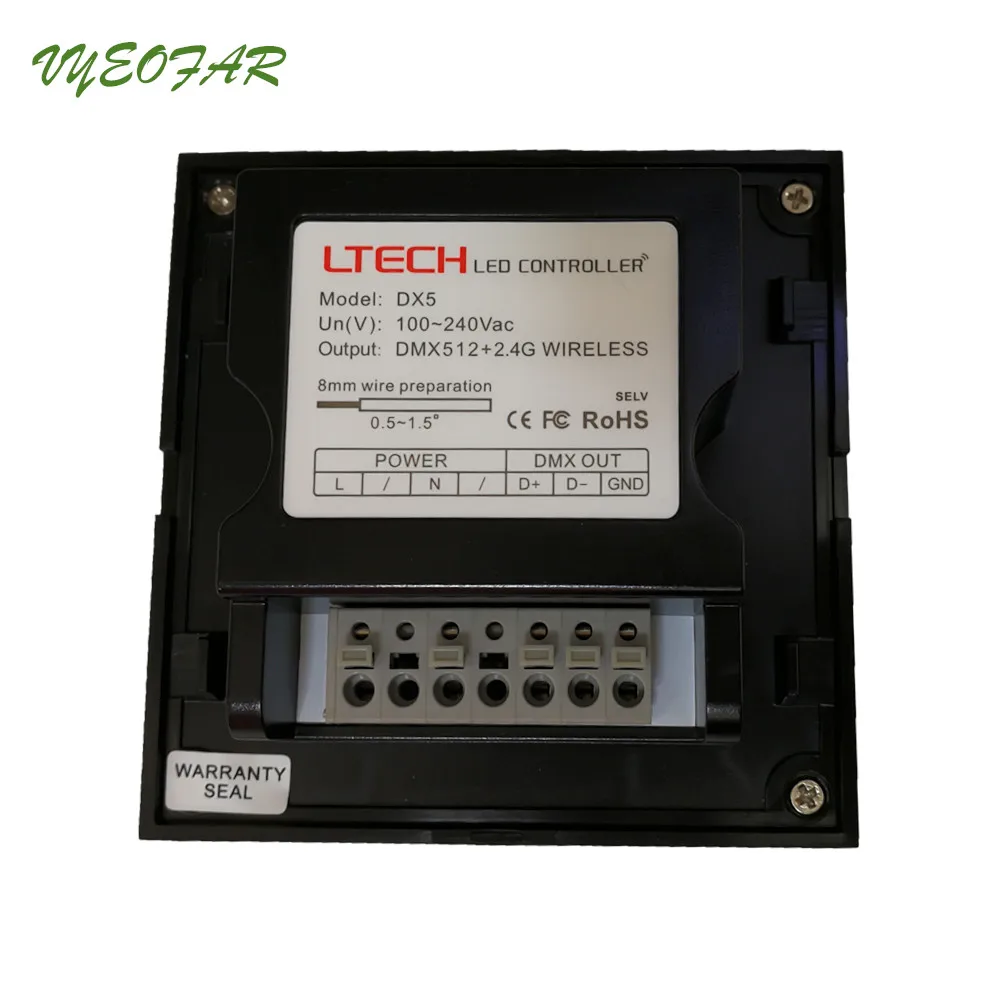 Светодиодный диммер 2,4G RF беспроводной и DMX512 Многофункциональный диммер 4 зональный контроль стекло сенсорный диммер AC100-240V диммер DX5