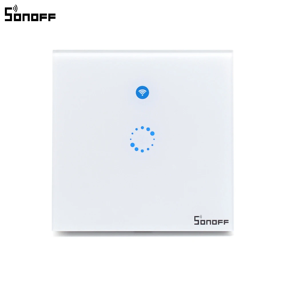Умный настенный сенсорный светильник SONOFF Outlet T1 UK Wi Fi 86 типов панель из