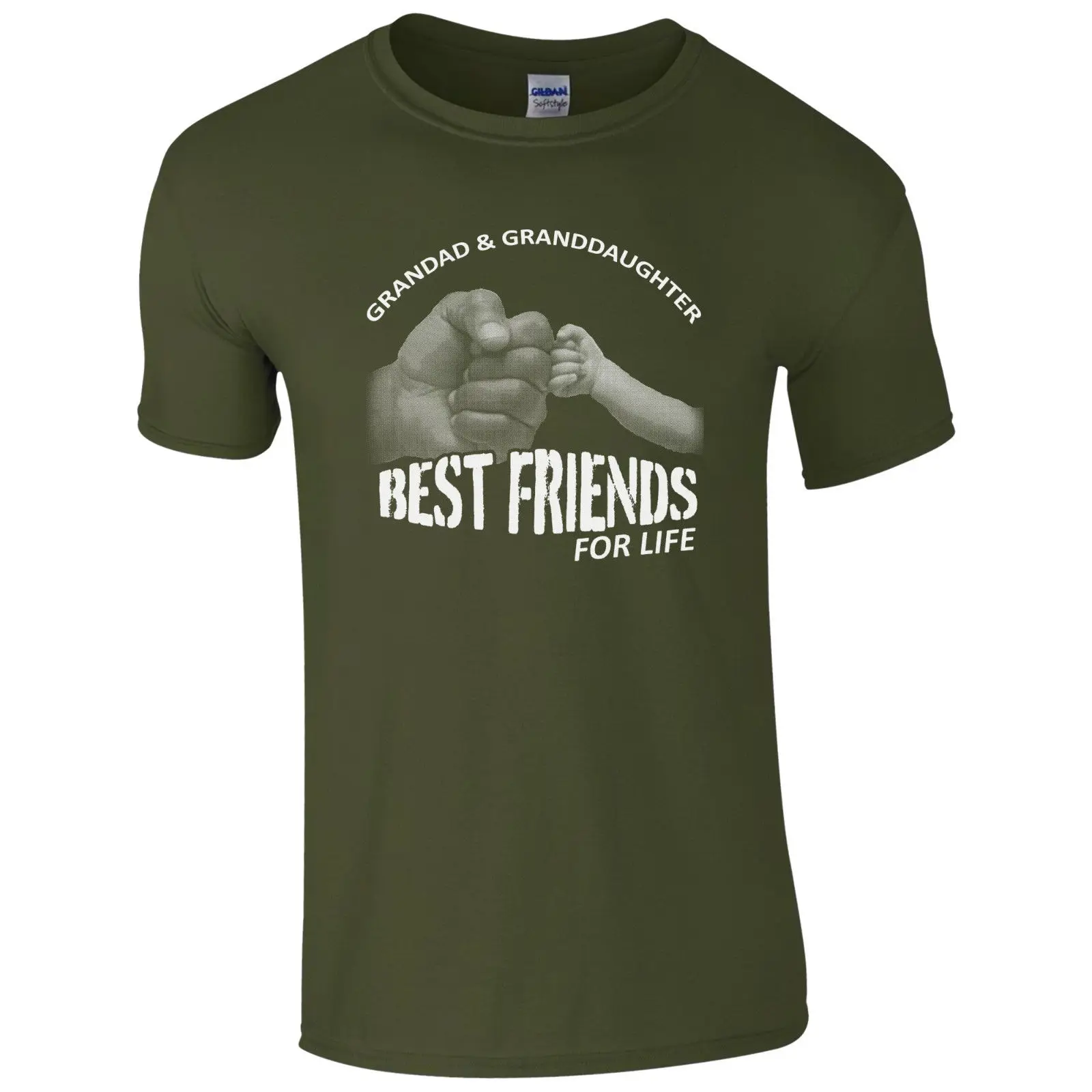 Grandad & granddach/футболка с надписью Best Friends For Life крутая Повседневная футболка унисекс