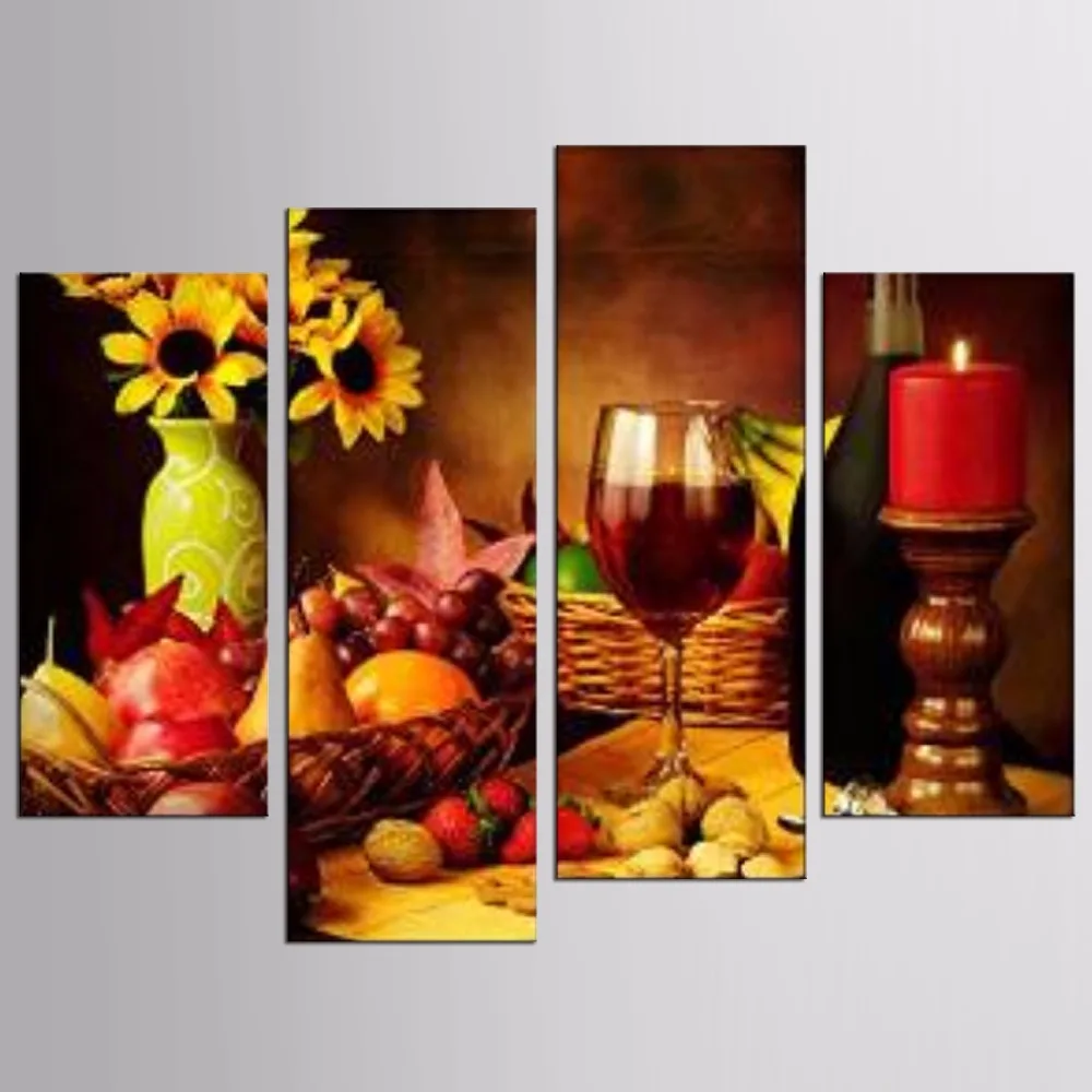 4 панели лидер продаж современная настенная краска для дома декоративное