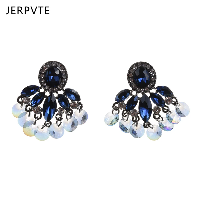 Женские богемные серьги JERPVTE, серьги с кисточками, хорошее качество, геометрические массивные серьги для женщин, оптовая продажа, свадебные украшения