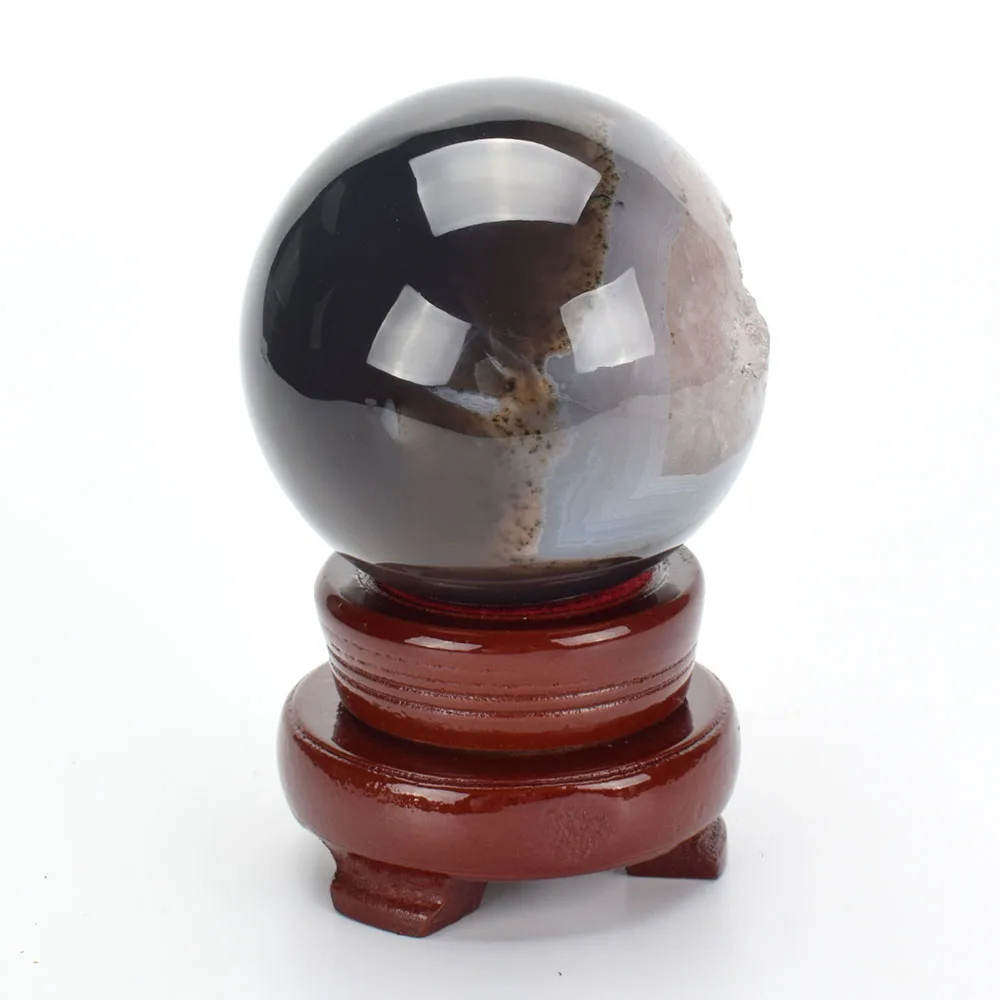 3 5 ''натуральный агат Geode резные декоративные мяч Рейки Исцеление Кристалл