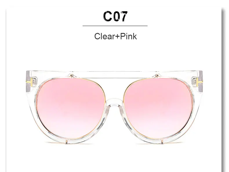 Роскошные дамы негабаритных прозрачный Солнцезащитные очки для женщин 2017 Лидер