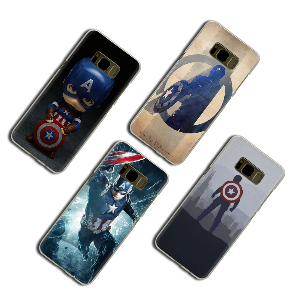 Жесткий чехол для телефона Marvel Captain America Iron Man Heroes Samsung Galaxy S6 7 Edge S8 9 Plus S10 E Note8 M10 20 30 |